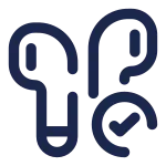 Airbuds Check SVG Icon